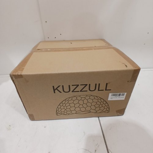KUZZULL PLUG-IN PENDANT LIGHT FIXTURE - HANGING LAMP FOR KITCHEN ISLAND, BEDROOM, DINING ROOM - 9.85" - GLASS SHADE / BRASS GOLD (MODEL: 801-251951BA) image 2