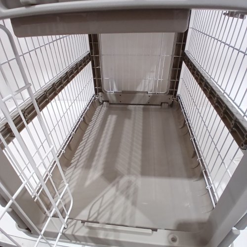 ZOMISIA HARD SIDED COLLAPSIBLE PET KENNEL - 36" X 24" X 26" - BEIGE (MODEL: CAD24012628) image 3