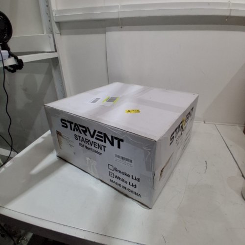 STARVENT RV ROOF FAN FOR CIRCULATING AIR AND SMOKE WITH REVERSIBLE AIR FLOW 12V - 14" X 14" - WHITE/BLACK (MODEL:A021C) image 5