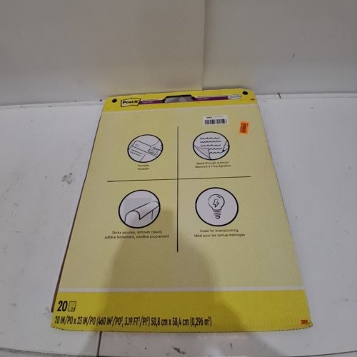 20PK POST-IT SUPER STICKY PORTABLE TABLETOP EASEL PAD - 20" X 23" - WHITE image 4