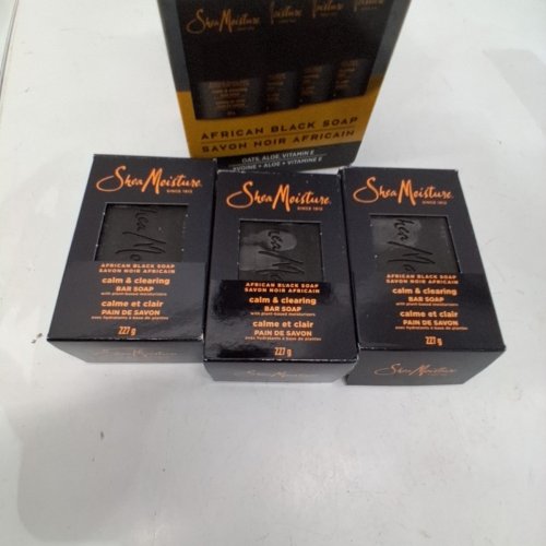 3PK SHEA MOISTURE AFRICAN BLACK SOAP WITH OATS ALOE AND VITAMIN E - 227G EACH image 3