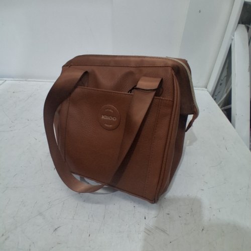 IGLOO LUXE COOLER/LUNCH BAG - 9 CANS MAX CAPACITY - BROWN/GOLD (MODEL: 2014223) image 2