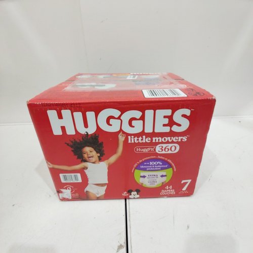 44PK HUGGIES DISNEY BABY LITTLE MOVERS HUGGFIT 360° DISPOSABLE DIAPERS - SIZE 7 (41LBS+) image 2