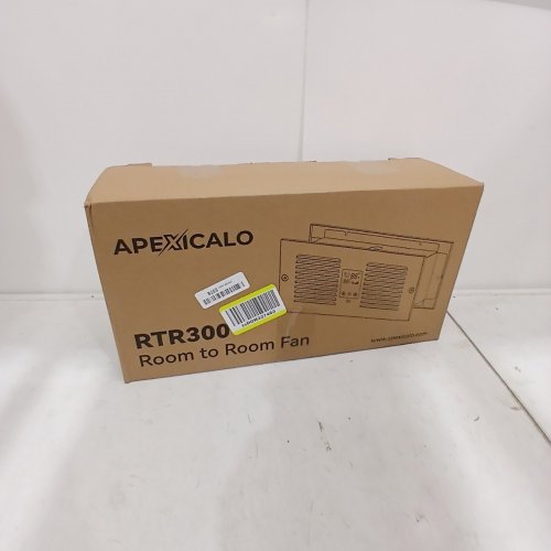 APEXICALO ROOM TO ROOM CIRCULATING VENTILATION WALL VENT FAN - 300CFM/16.5" X 7.6" - WHITE (MODEL: RTR300) image 2