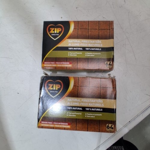 2 (64PK) ZIP 100% NATURAL FIRE STARTER CUBES - INDOOR/OUTDOOR - (MODEL: 064-5711-6) image 4