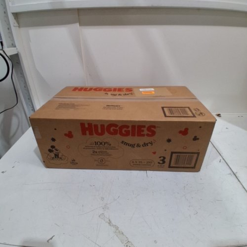 210PK HUGGIES SNUG AND DRY DIAPERS - SIZE 3 - WHITE image 2