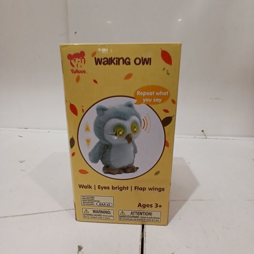 WALKING INTERACTIVE OWL PLUSH TOY - GREY (MODEL: 012) image 2