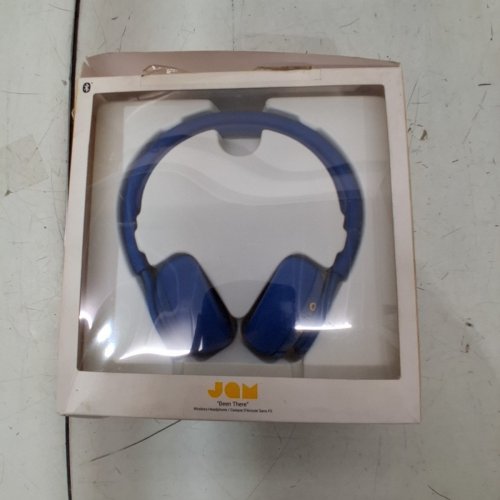 JAM AUDIO "BEEN THERE" WIRELESS BLUETOOTH OVER-EAR HEADPHONES - BLUE (MODEL: HX-HP202CS) image 2