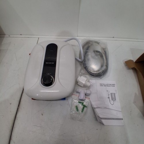 REANEX INSTANT ELECTRIC TANKLESS SELF-MODULATING UNDER SINK WATER HEATER FOR SHOWER - 220/240V - WHITE (MODEL: GA400WS) image 3