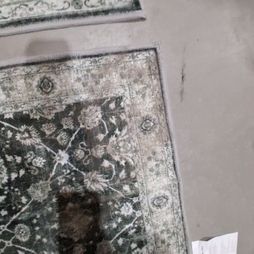 2PC AREA RUG AND RUNNER RUG - 27" X 60" | 5FT X 7FT - GREEN image 3