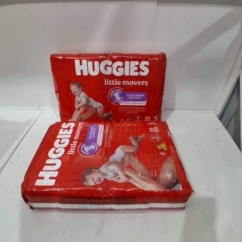 132PK HUGGIES LITTLE MOVERS DIAPERS - SIZE 5 image 2