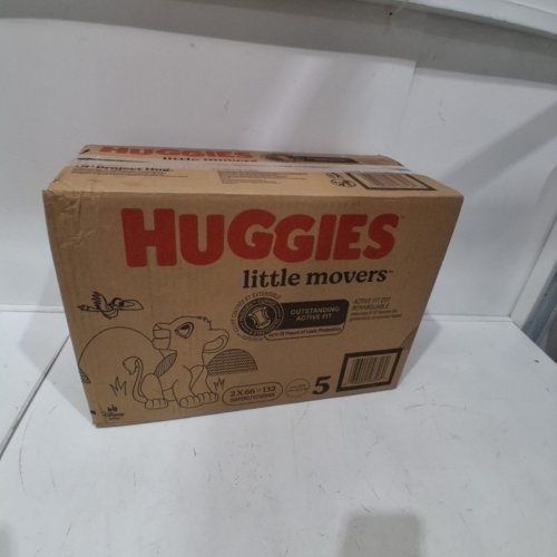 132PK HUGGIES LITTLE MOVERS DIAPERS - SIZE 5 image 3