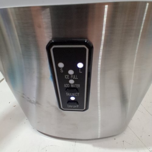 EUHOMY COUNTERTOP ICE MAKER MACHINE WITH HANDLE / BASKET & SCOOP - SILVER (MODEL: IM-01X/IM008-BSI-CAEH) image 2