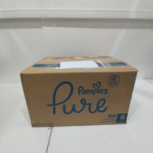 108PK PAMPERS PURE 100% LEAKPROOF DISPOSABLE DIAPERS - SIZE 6 (35LB - 108LB) image 2