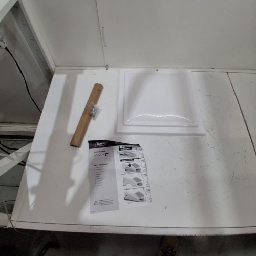 CAMCO UNIVERSAL FIT RV POLYPROPYLENE VENT LID - 14" - WHITE image 2