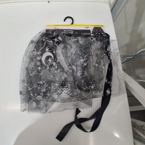 WOMEN'S WAY TO CELEBRATE STARRY TUTU - LARGE/EXTRA-LARGE - BLACK / SILVER image 2