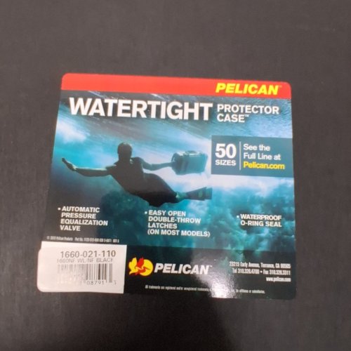 PELICAN PROTECTOR CASE WITH CUSTOMIZABLE FOAM - BLACK (MODEL: 1660) image 6