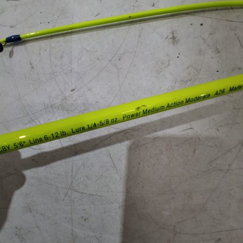 BPS FISHING STIKS SPINCAST ROD AND REEL KIDS FISHING ROD - 5FT 6" - LINE 6-12 LBS - LURE 1/4-5/8 OZ - MEDIUM POWER - CHARTREUSE/ BLUE /GREEN (MODEL: FS56SCBY) image 5