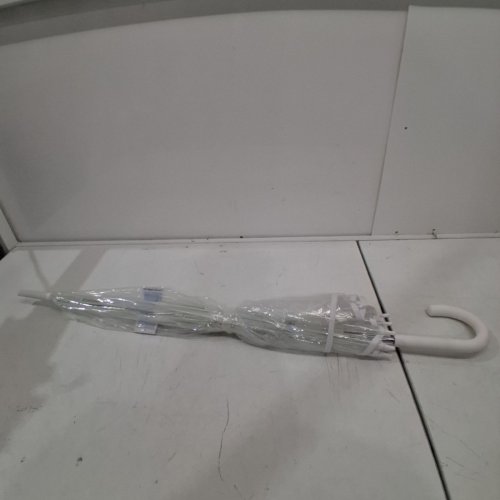 BUBBLE DOME CLEAR UMBRELLA - 52" ARC - WHITE image 2