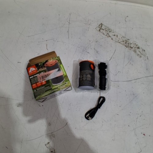 OZARK TRAIL 3-IN-1 MINI ELECTRIC AIR PUMP - 7.4 V - BLACK / ORANGE image 3