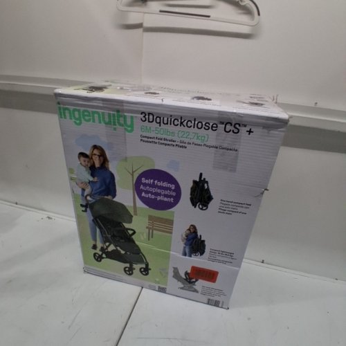SUMMER BY INGENUITY 3DQUICKCLOSE CS+ COMPACT ONE TOUCH FOLDING STROLLER - 50LBS MAX - GREEN/BLACK (MODEL: 31900) image 4