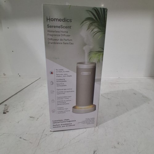 HOMEDICS SERENESCENT WATERLESS HOME FRAGRANCE DIFFUSER - GREY (MODEL: ARMH-680GY) image 4