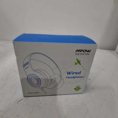 KIDS MPOW CH6S WIRED OVER-EAR HEADPHONES WITH 85DB/94DB VOLUME LIMITER AND IN-LINE MIC - BLACK/BLUE (MODEL: BH297B) image 3