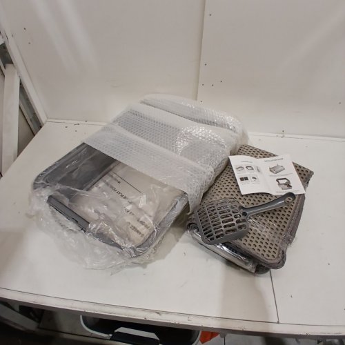2PK FZGHOME EASY CLEAN NON STICK STAINLESS STEEL LITTER BOX - XXL - DARK GREY image 2