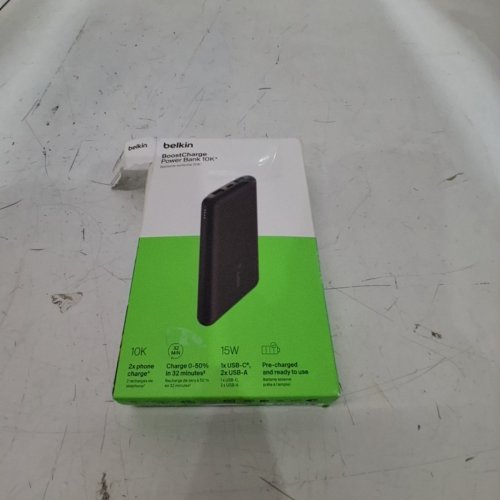 BELKIN BOOSTCHARGE POWER BANK 10K FOR APPLE/SAMSUNG/GOOGLE - 10000MAH - 15W - BLACK - (MODEL: BPB011) image 4