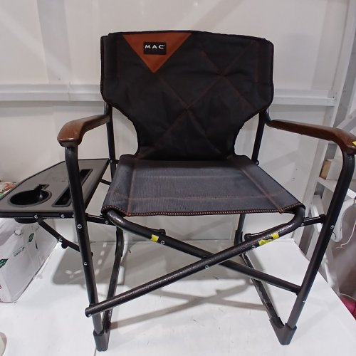 MAC SPORTS FOLDING DIRECTOR CAMPING CHAIR- UPTO 300LBS - GREY (MODEL: 1872256) image 2