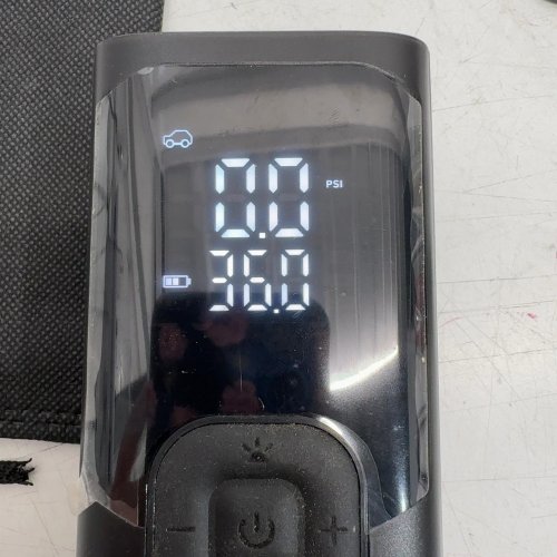 PUMFORCE PORTABLE TIRE INFLATOR, AUTO SHUT-OFF - 150 PSI - BLACK image 2