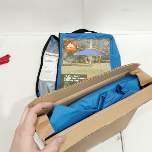 OZARK TRAIL INSTANT SLANT LEG POP UP CANOPY REPLACEMENT COVER - 10FT X 10FT - BLUE (MODEL: BLUE-JCA-1010PSCT) image 4