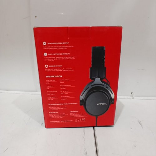 MPOW AIR SE WIRED GAMING HEADSET WITH NOISE CANCELLING MIC - BLACK (MODEL: MPBH439AS) image 3