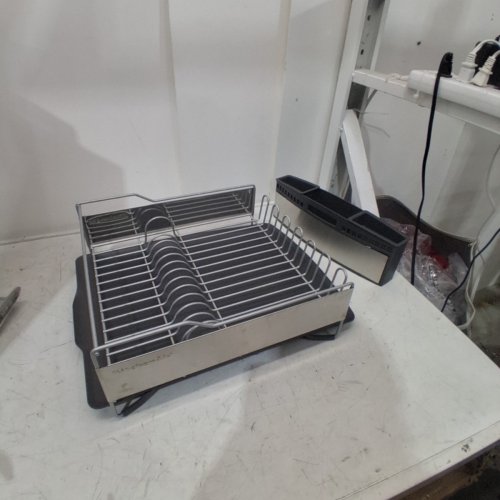 KITCHENAID STAINLESS STEEL DISH RACK - 19.6" X 14.9" X 6.9" - WHITE (MODEL: 2003691) image 3