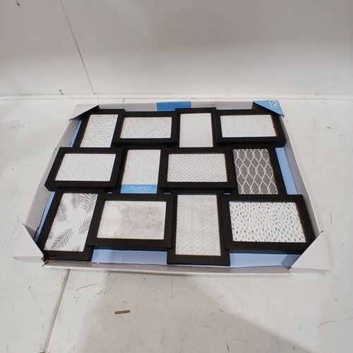 MELANNCO 12 OPENING COLLAGE FRAME DISPLAYS 4" X 6" PICTURES - BLACK image 2