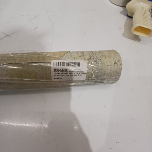 NORWALL TEXTURED WALLPAPER - 20.5" W X 33FT - BEIGE, LIGHT BLUE, LIGHT GREEN (STYLE: NWKB20225) image 3