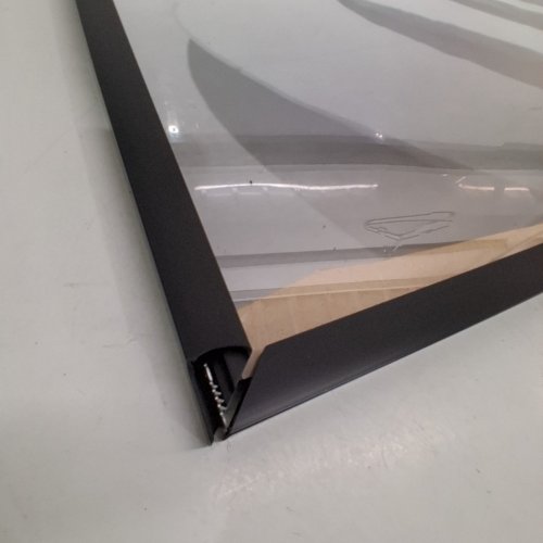 AMERICANFLAT PICTURE FRAME WITH POLISHED PLEXIGLASS - 12" X 36" - BLACK image 3