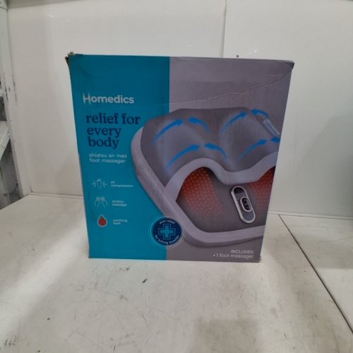 HOMEDICS SHIATSU AIR MAX WITH HEAT FOOT MASSAGER - GREY (MODEL: FMS-307HJ-GY) image 4