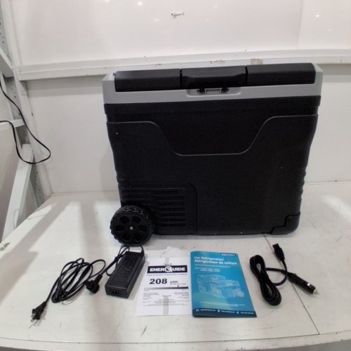 EUHOMY PORTABLE CAR FRIDGE FREEZER WITH INDEPENDENT TEMPERATURE CONTROL AND LED DIGITAL DISPLAY - 50L - 12/24V DC - BLACK/GREY - (MODEL:CF003-50BL-CAEH) image 3