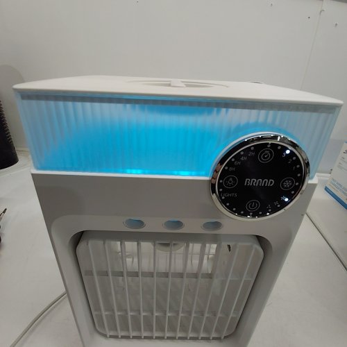 YFFU USB POWERED PORTABLE AIR COOLER WITH RBG LIGHTING MODES - 1200 ML - WHITE (MODEL: MX005) image 2