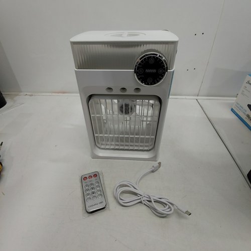 YFFU USB POWERED PORTABLE AIR COOLER WITH RBG LIGHTING MODES - 1200 ML - WHITE (MODEL: MX005) image 3