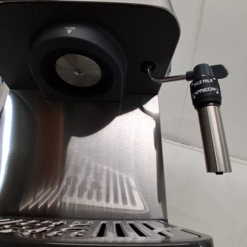 DELONGHI LINEA CLASSIC ESPRESSO MACHINE WITH MILK FROTHER - SILVER (MODEL: ‎EM450M) image 6