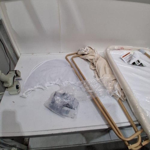 BABY 3 IN 1 BASSINET BEDSIDE WITH LOCKABLE WHEELS - BEIGE (MODEL: HM-P601) image 4