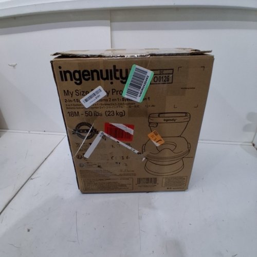 SUMMER BY INGENUITY "MY SIZE POTTY PRO" POTTY TRAINING TOILET WITH FLUSHING SOUNDS AND STORAGE - 50LBS MAX - PINK (MODEL: 17137) image 4