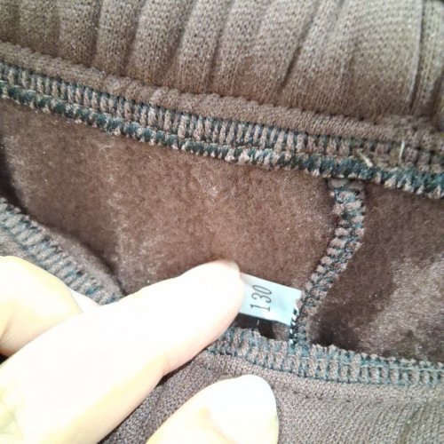 KID'S DRAWSTRING SWEATPANTS - 6-7 - BROWN image 3