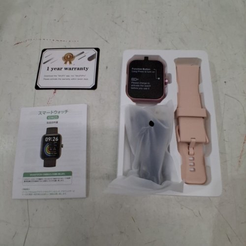 ADULTS VERYFIT SMART WATCH FITNESS TRACKER - BLUETOOTH, IP68 WATERPROOF, 1.8" HD SCREEN, FOR ANDROID IOS WITH ALEXA BUILT-IN - PINK (MODEL: IDW25) image 3