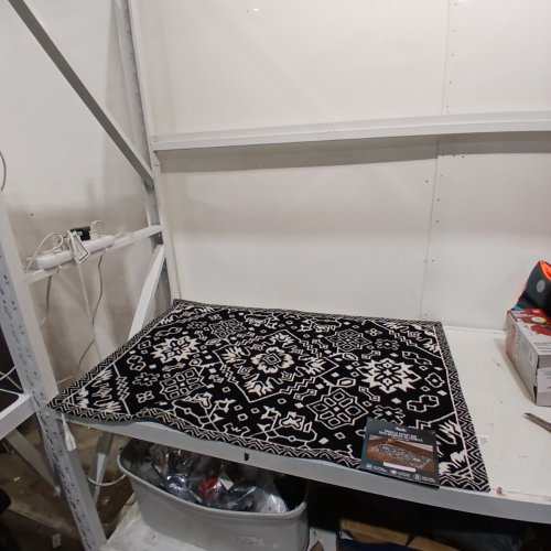 SADIE ACCENT NON-SLIP MAT -45" X 30" - BLACK/CREAM (MODEL:1992776) image 2