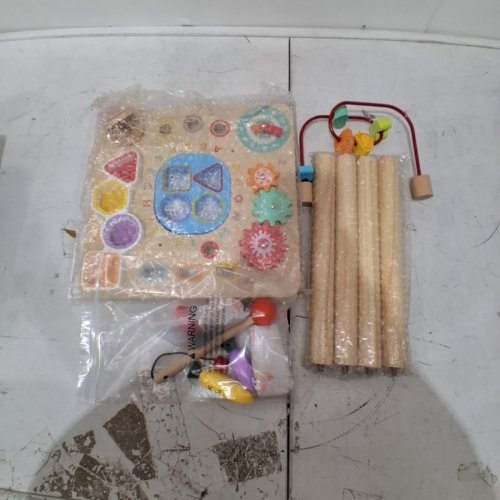 KIDS VEVOR ACTIVITY TABLE FOR TODDLER- 1-3 YEARS OLD- natural/brown (MODEL: AC8354) image 3