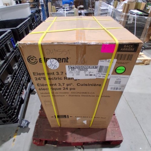 ELEMENT SLIDE-IN COIL STOVE RANGE WITH 4 BURNERS - 24" - 3.7 CU. FT - STAINLESS STEEL / BLACK (MODEL:EECR24MES-CA) image 3