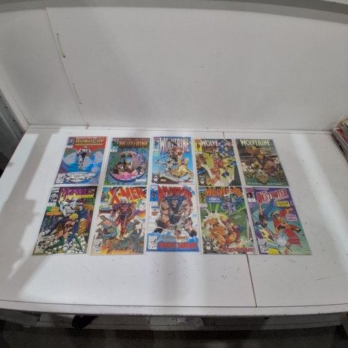 10 ASSTD MARVEL COMIC BOOKS - DESTROYER #1, WOLVERINE #41, #42, #45, #48, MARVEL COMICS PRESENT #90, WOLVERINE RATHNE OF TERRA #1, ROBOCOP #21, X-MEN #2, MORBIUS THE LIVING VAMPIRE #9 image 2